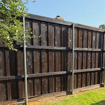 Denton Fencing Company installed 8 FT tall privacy fence for homeowners in Denton TX