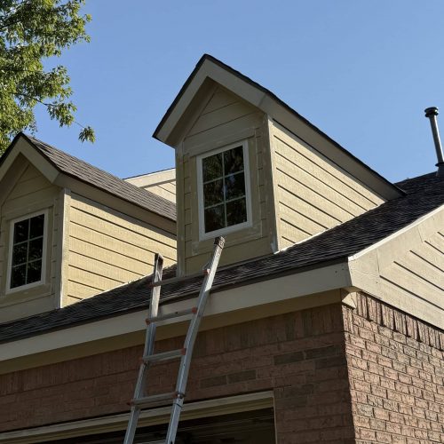 New siding installation on a home in Argyle, TX